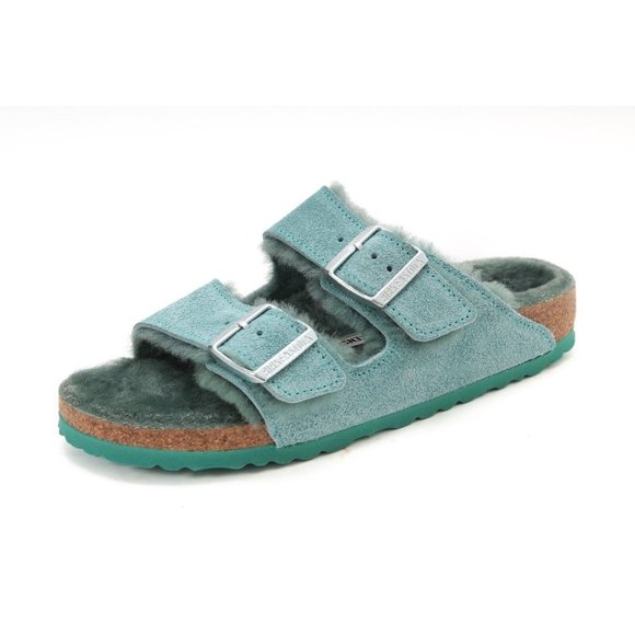 NEW BIRKENSTOCK ARIZONA SHEARLING Beryl sandals Shoes Women's Eur 37 Us 6